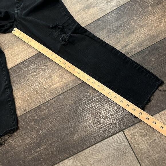 GAP Women's High Rise Distressed Favorite Jeggings Black Wash Size 10/30 - Picture 5 of 14